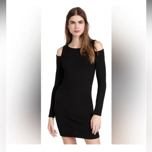 FRENCH CONNECTION black Knit Dress with shoulder cutouts - Picture 2 of 11
